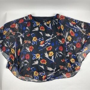 Jules & Leopold Blouse Womens Small Petite Black Floral Lined Tank Top